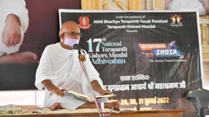 आचार्य महाप्रज्ञ व विवेकानंद जैसा बन संस्कारों की सौरभ फैलाएँ किशोर: आचार्यश्री महाश्रमण